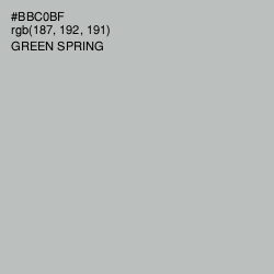 #BBC0BF - Green Spring Color Image